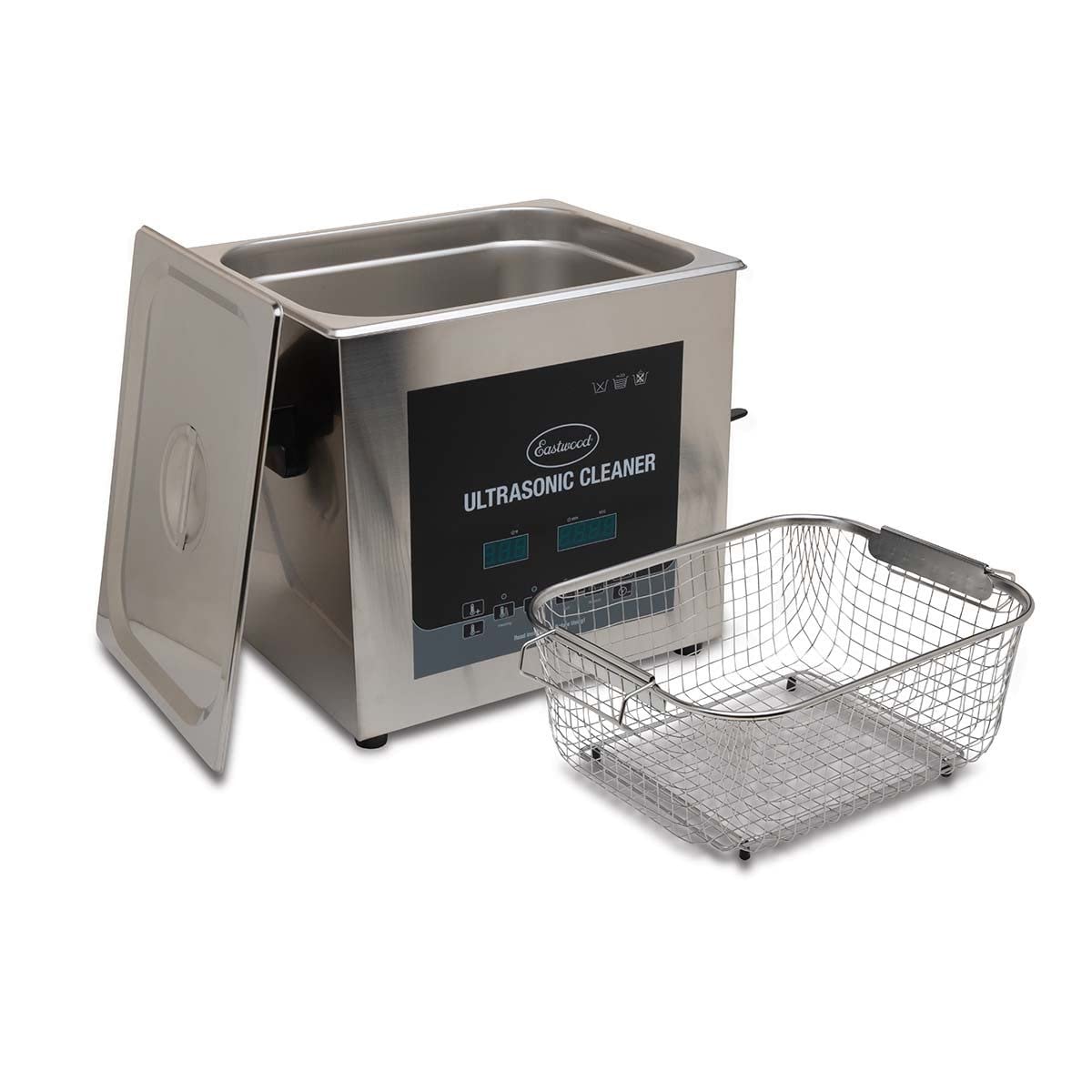 Eastwood Heated Ultrasonic Cleaner 9L Capacity with Degas Ultra High 40000 Hz Frequency and Stainless Steel Tank