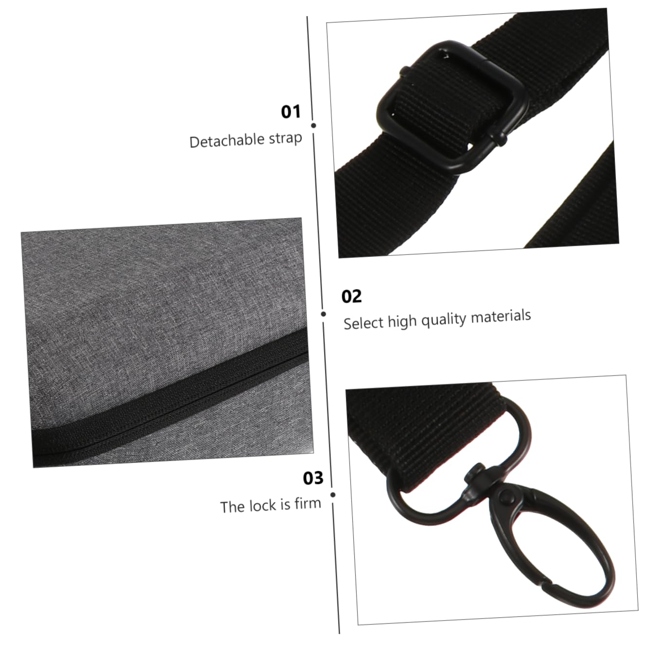 Étui Rigide de Rangement VR Compatible de Transport EVA Antichoc avec Poignée Protection Légère et Sécurisée pour Casque et Manettes Blanc