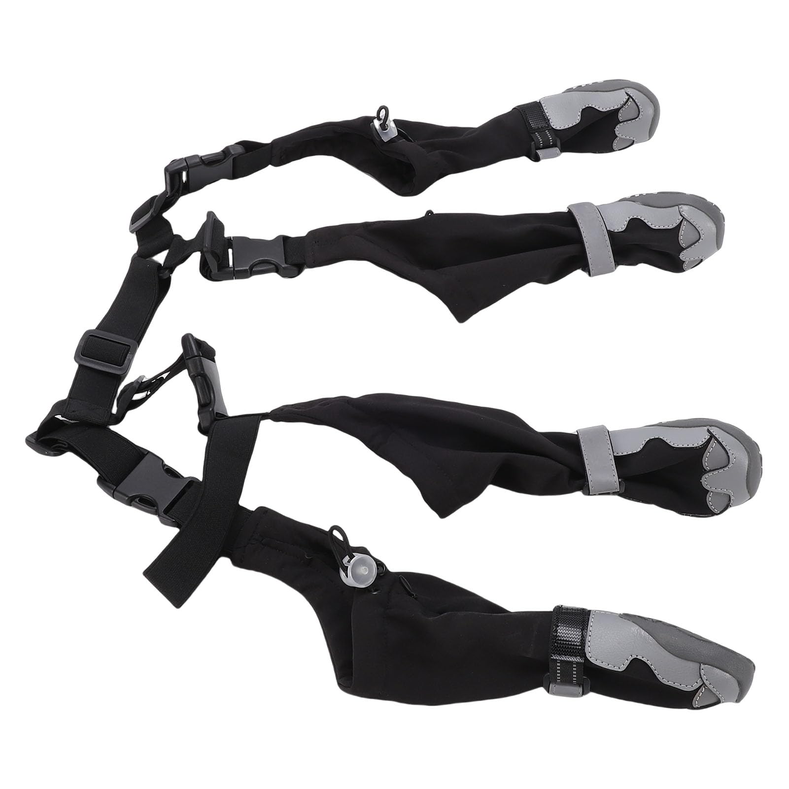Chaussons à Bretelles pour Chien, Chaussures Antidérapantes en Caoutchouc avec Sangles Réglables pour Chiens de Petite et Moyenne Taille, Parfaits pour la Protection Contre la Pluie et la