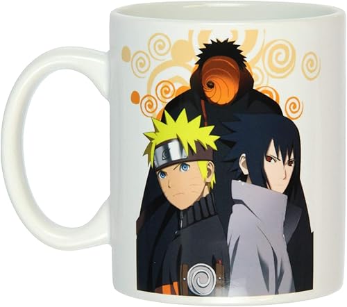 Miniatura 1 de Naruto Shippuden Obito Sasuke y Naruto - Taza de café de 16 onzas