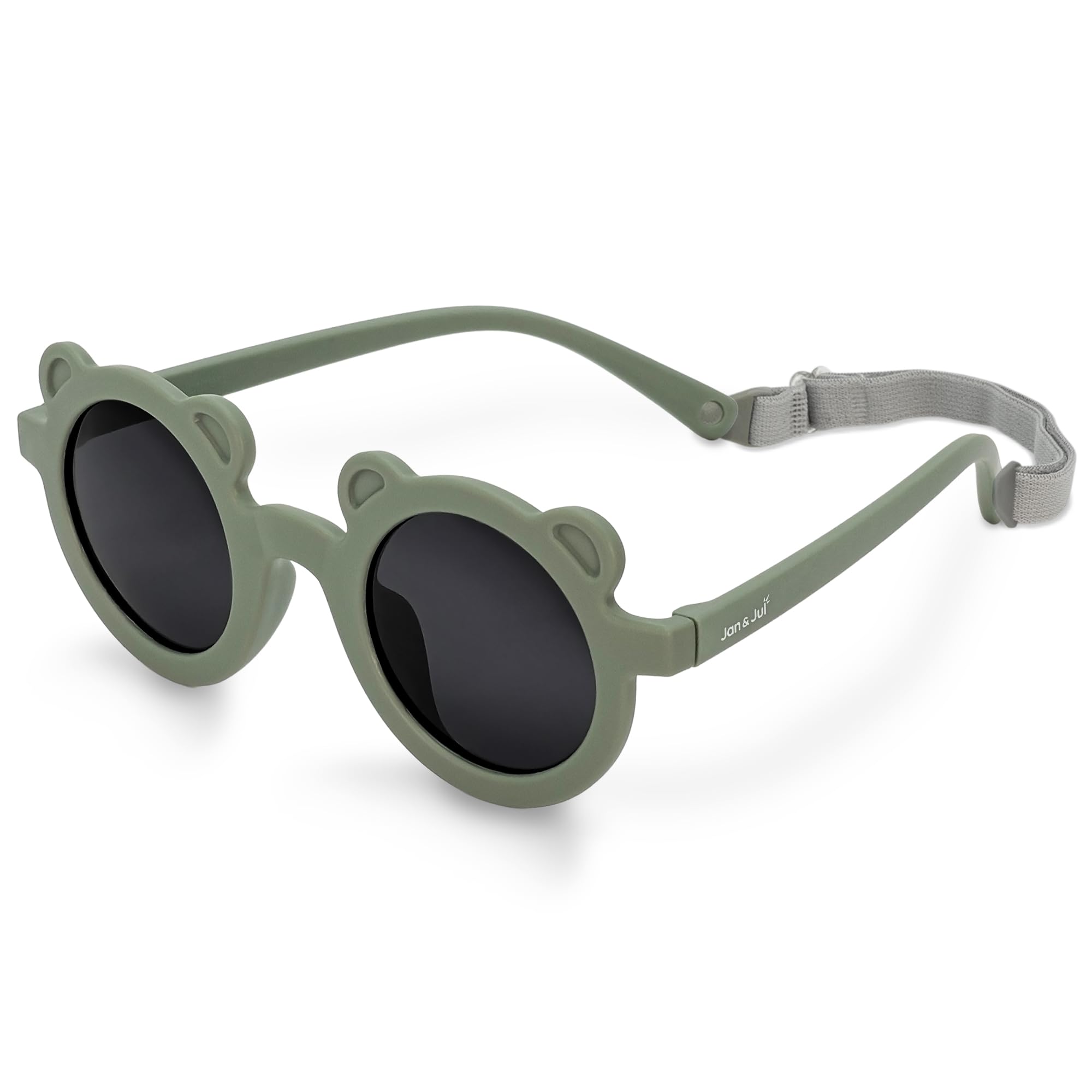 Jan & Jul Lunettes de soleil polarisées UV-400 flexibles pour bébés, tout-petits et enfants avec sangle pour filles et garçons