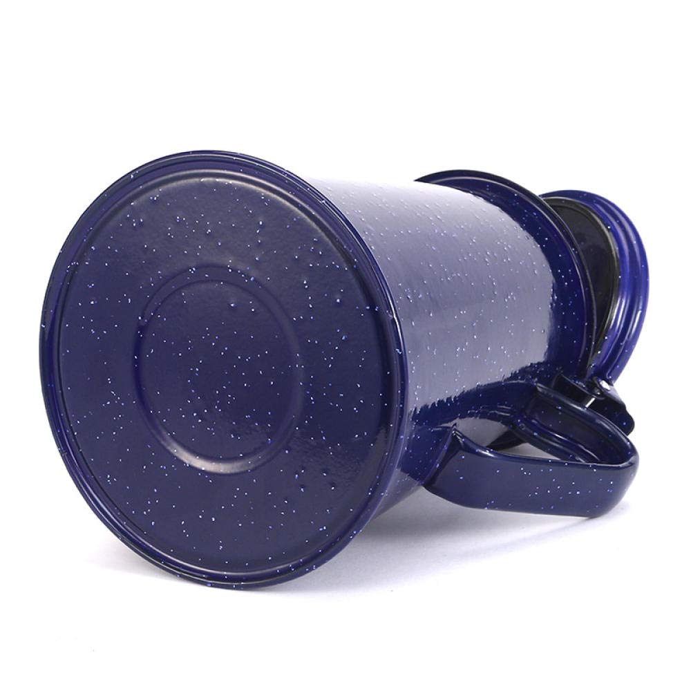 Caffettiere Teiere E Caraffe Per Caffè Servizi Da Tè Pentola Smaltata, Pentola A Mano, Caffettiera, Blu E Bianco Dentro E Fuori@1.2L