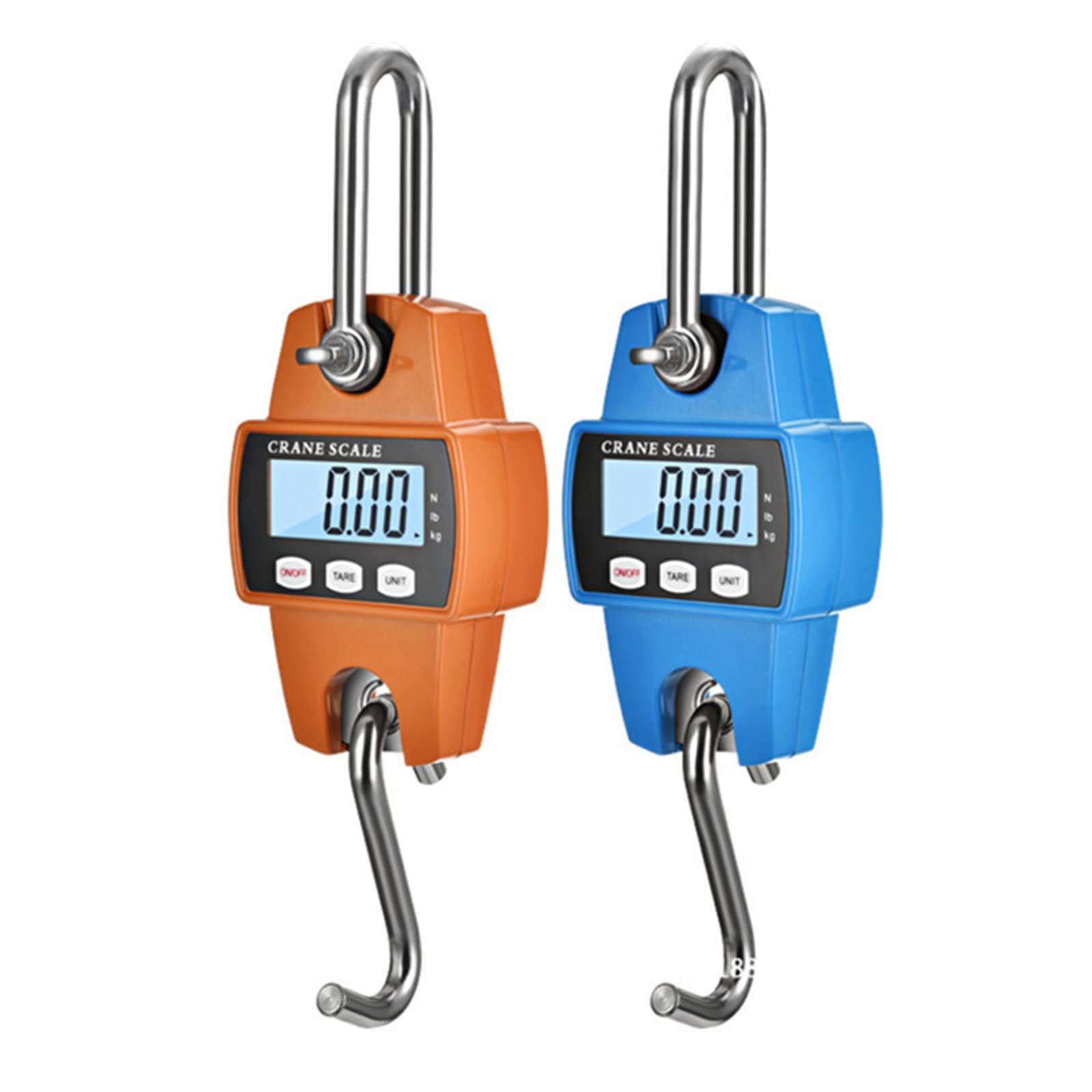 300 kg waga dźwigowa Heavy Duty Elektroniczna cyfrowa hakowa ze stali nierdzewnej Wisząca pętli LCD,Ultra-wytrzymałość(Blue Scale)