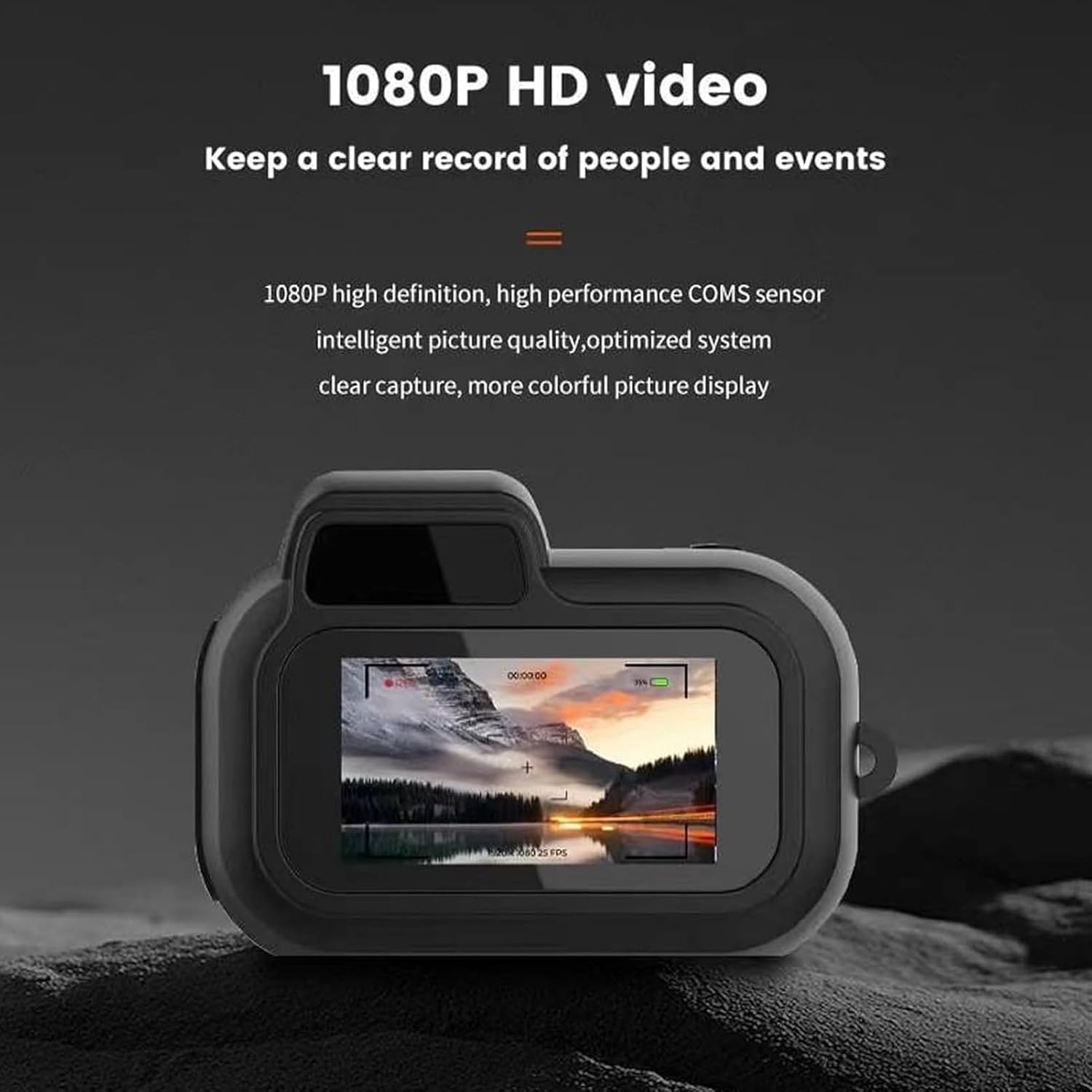 Zoomu Mini Fotocamera Portachiavi 1080p Con Schermo LCD, Compatta E Ricaricabile, Perfetta Per I Tuoi Scatti Di Viaggio - 2