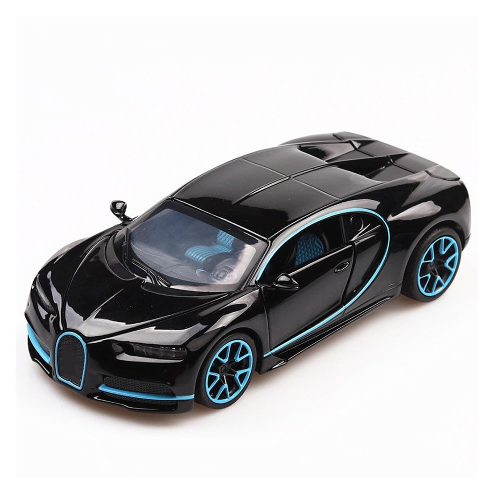 MOCALUX Scale Die-Cast Model Car 1:32 For Bugatti For Chiron Alloy Metal Diecast Model Car Collections(Black)