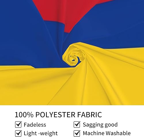 Miniatura 6 de Tapiz con bandera colombiana, tapiz para colgar en la pared, decoración del hogar, manta de pared, dormitorio, sala de estar, dormitorio, 29 x 37