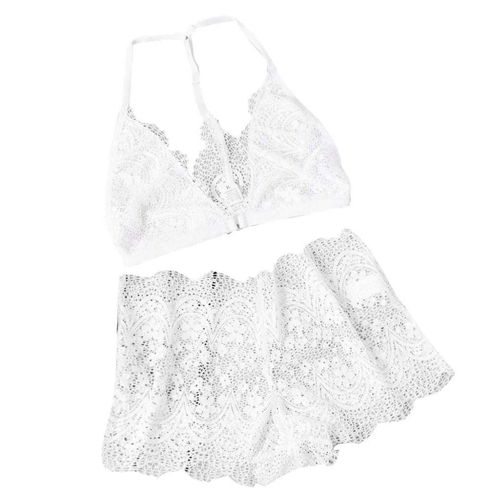 Sous-vêtements en dentelle transparent col V pour sublimer les formes - 6