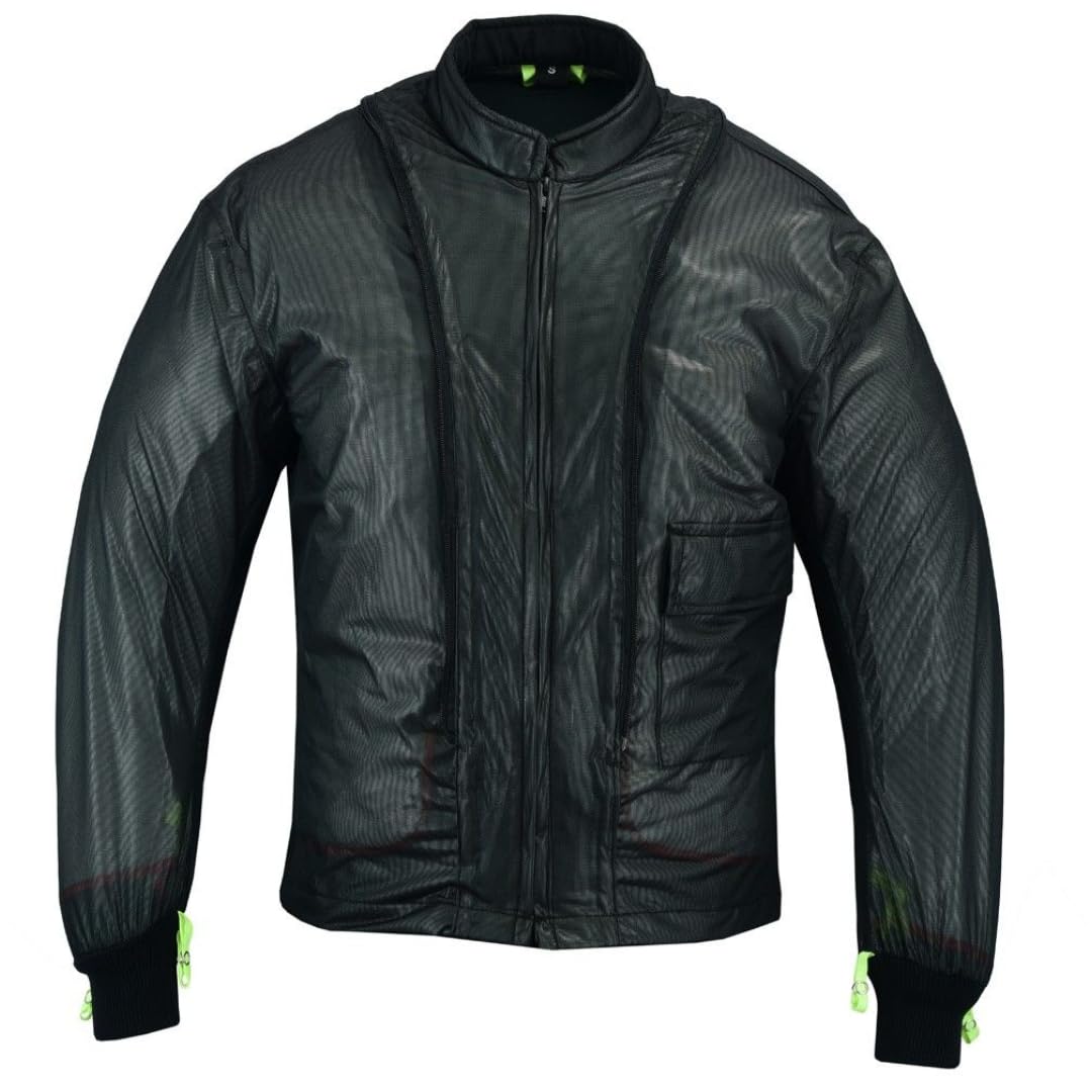 LOVO - Chaqueta Moto Tricapa 4 Estaciones Hombre - Chaqueta Moto Hombre con Protecciones Homologadas para Invierno y Verano - Cazadora de Alta Protección Longitud 3/4 - Funcionalidad y Seguridad Total