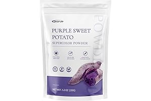 ORGFUN Organic Purple Sweet Potato Powder, Gluten-Free and Additive-Free