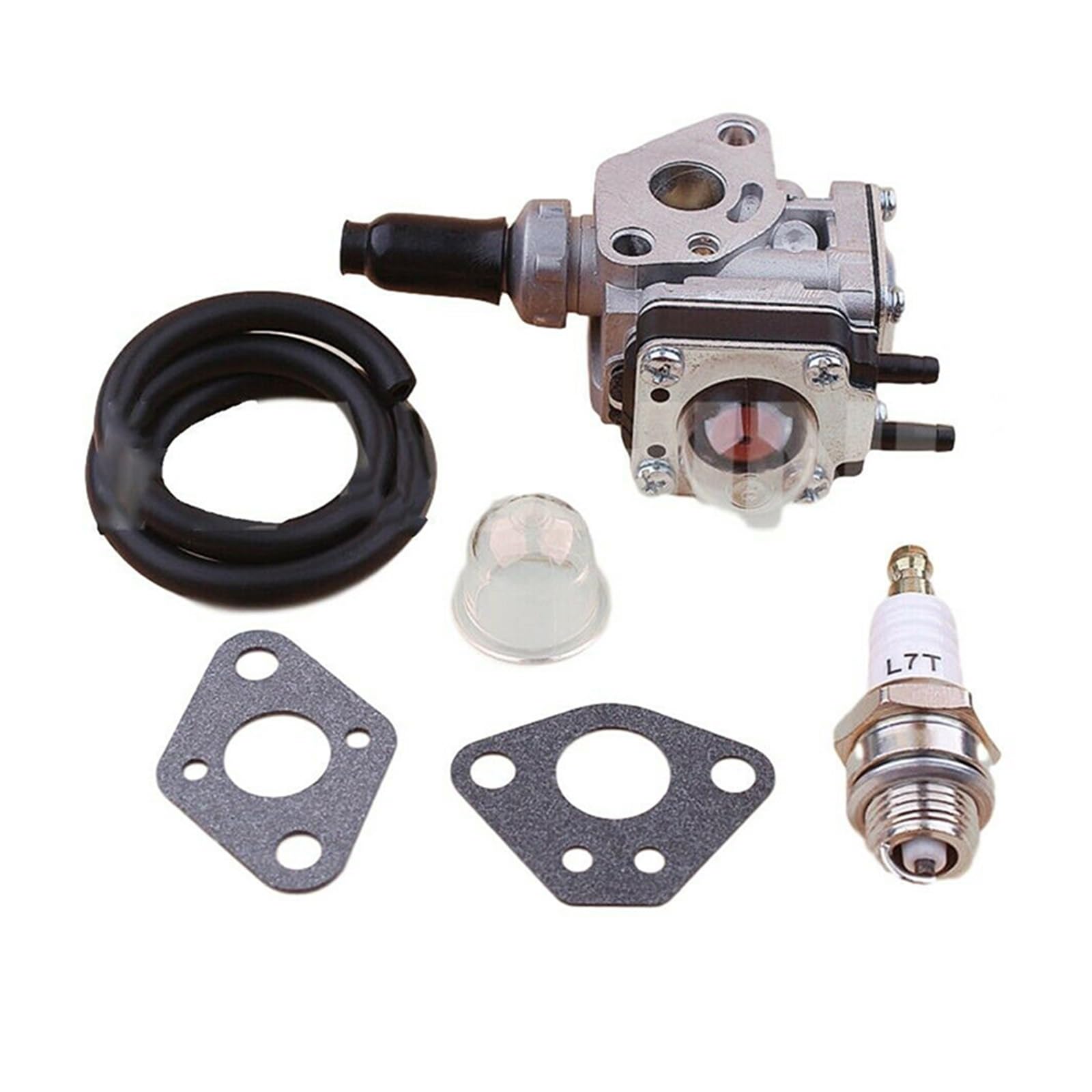 para TH43 TH48 KBH48A Recortadora Strimmer Desbrozadora Carburador Bujía Cebador Bombilla Junta De Kit Kit Carburador