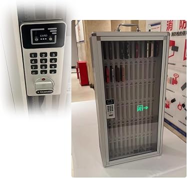 CMYUN Cell Phone Locker Aluminum Alloy Employee Lockers with Code Lock, Troops/Confidential Units Cell Phone Organizer Box, Storage Cabinet Can Be Carried by Hand72 Slots