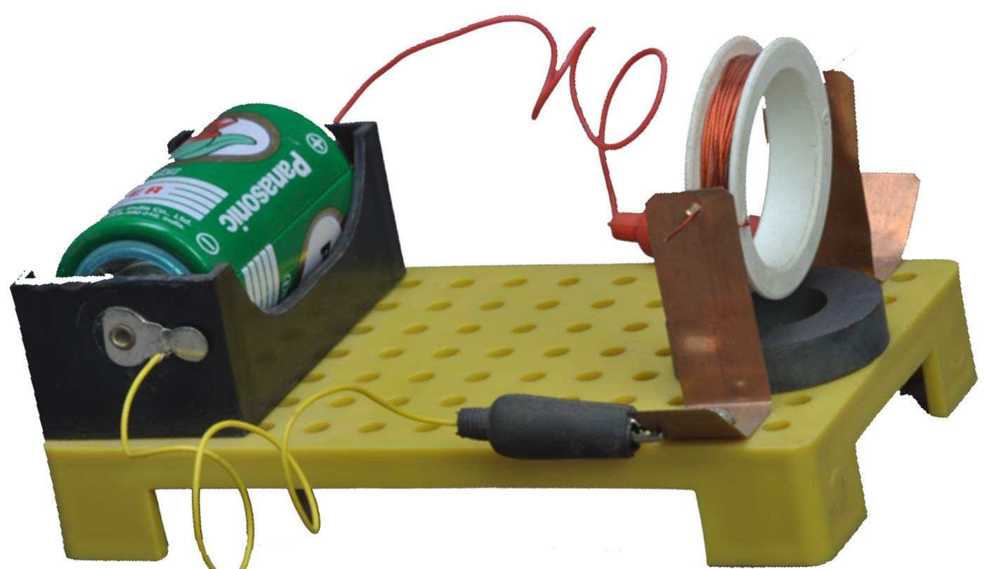 DIY Simple dc Motor - stem Activity Set - stem Kits for Kids - Science Adventure Box - Tinkering lab Model - School lab Model � Teacher�s Learning Material - TLM Model- Multi Color