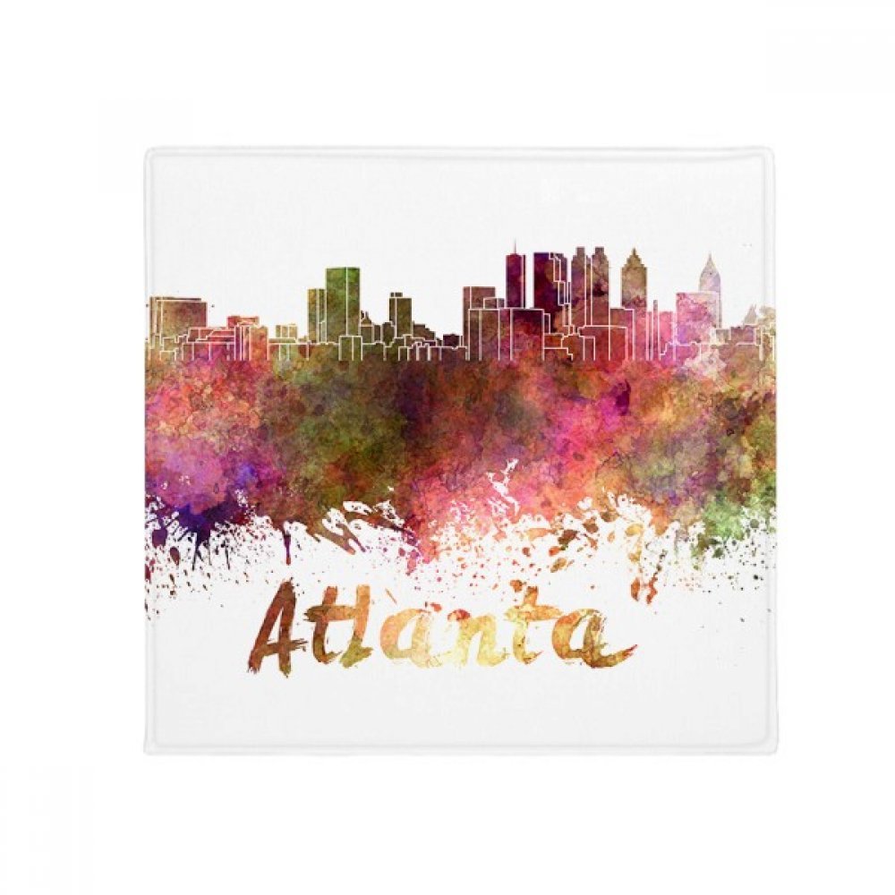 Tapis de sol carré Atlanta aquarelle 60x60 cm antidérapant en polyester filé