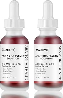 Peeling Solution 30ML, AHA 30% + BHA 2% Anti Acne Serum For Face, 2 PCS Exfoliating Facial Serum, Reduces Pore Congestion & Fine Line.