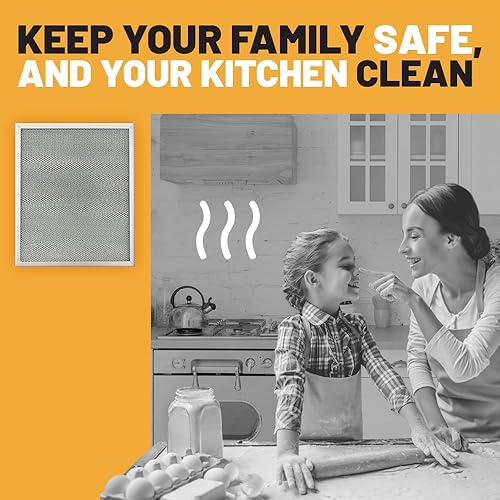 Miniatura 2 de Quick Parts Delivery Filtro de tela de campana extractora con 5 capas filtro de carbón de grasa de aluminio de repuesto para campanas extractoras