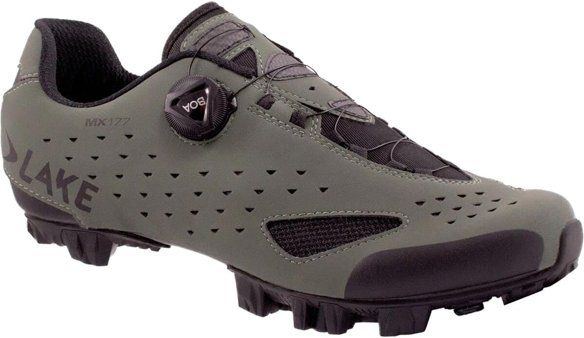 Lake MX177 Wide Cycling Shoe, angled view