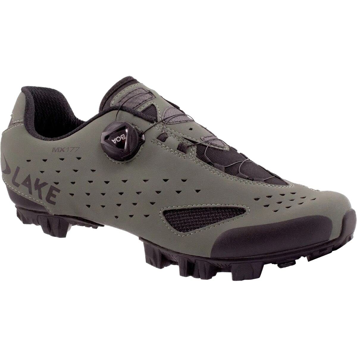 Lake Mx177 Wide Cycling Shoe - Men's Beetle/Black, 42.0
