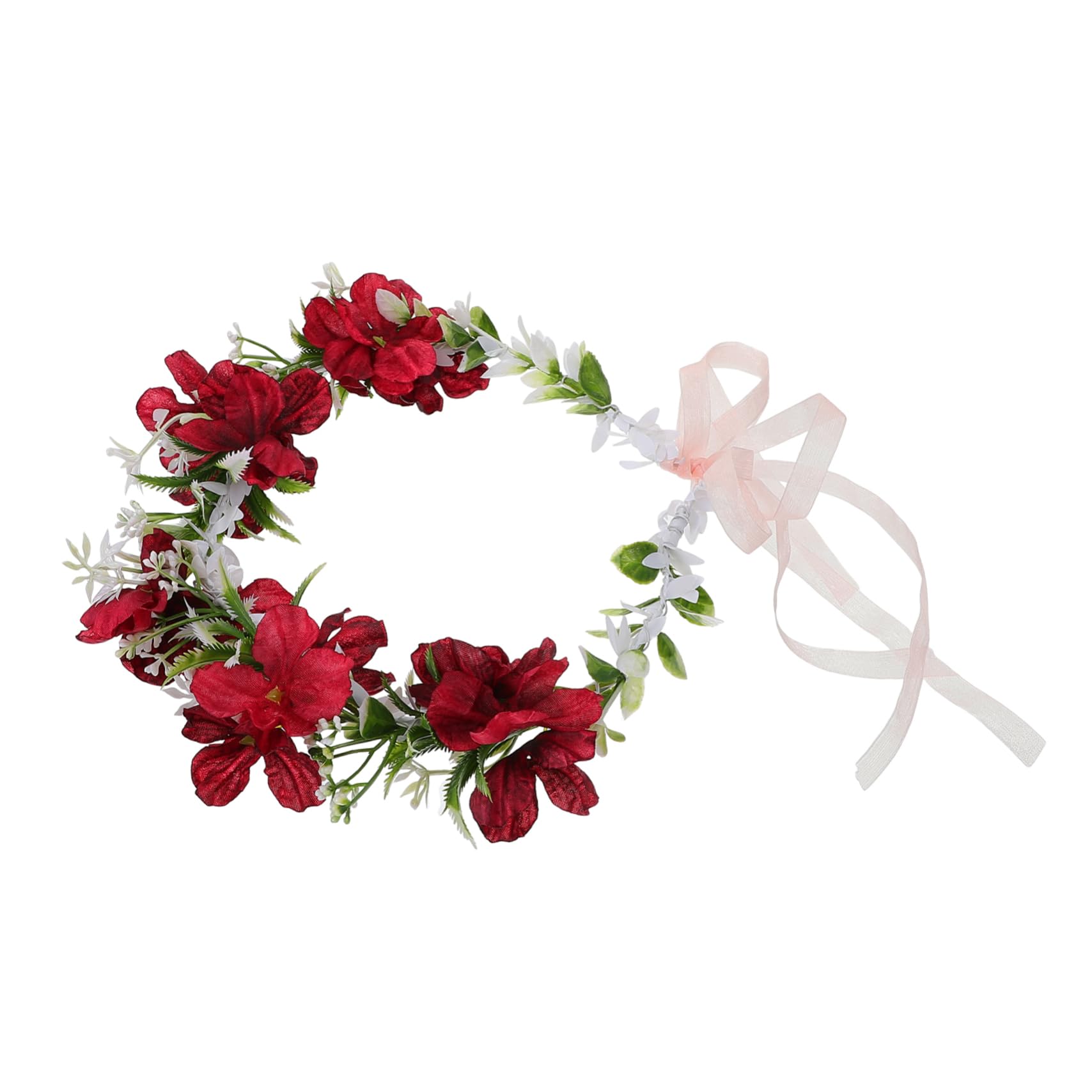 SOIMISS 5st Kranz Tiara Blumengirlande Haarschmuck Für Damen Haarband Blumenkranz-stirnband Blumenstirnband Künstliche Blumenkrone Haarschmuck Mit Blumen Stirnband Stoffblumen