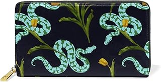 Pitoni e Tulipani Modello In Pelle Lunga Cerniera Pochette Portafoglio Per Donne Viaggio Pochette