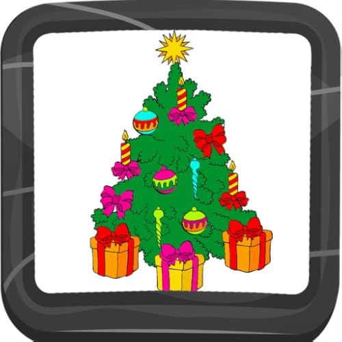 Livro de colorir de árvore de Natal