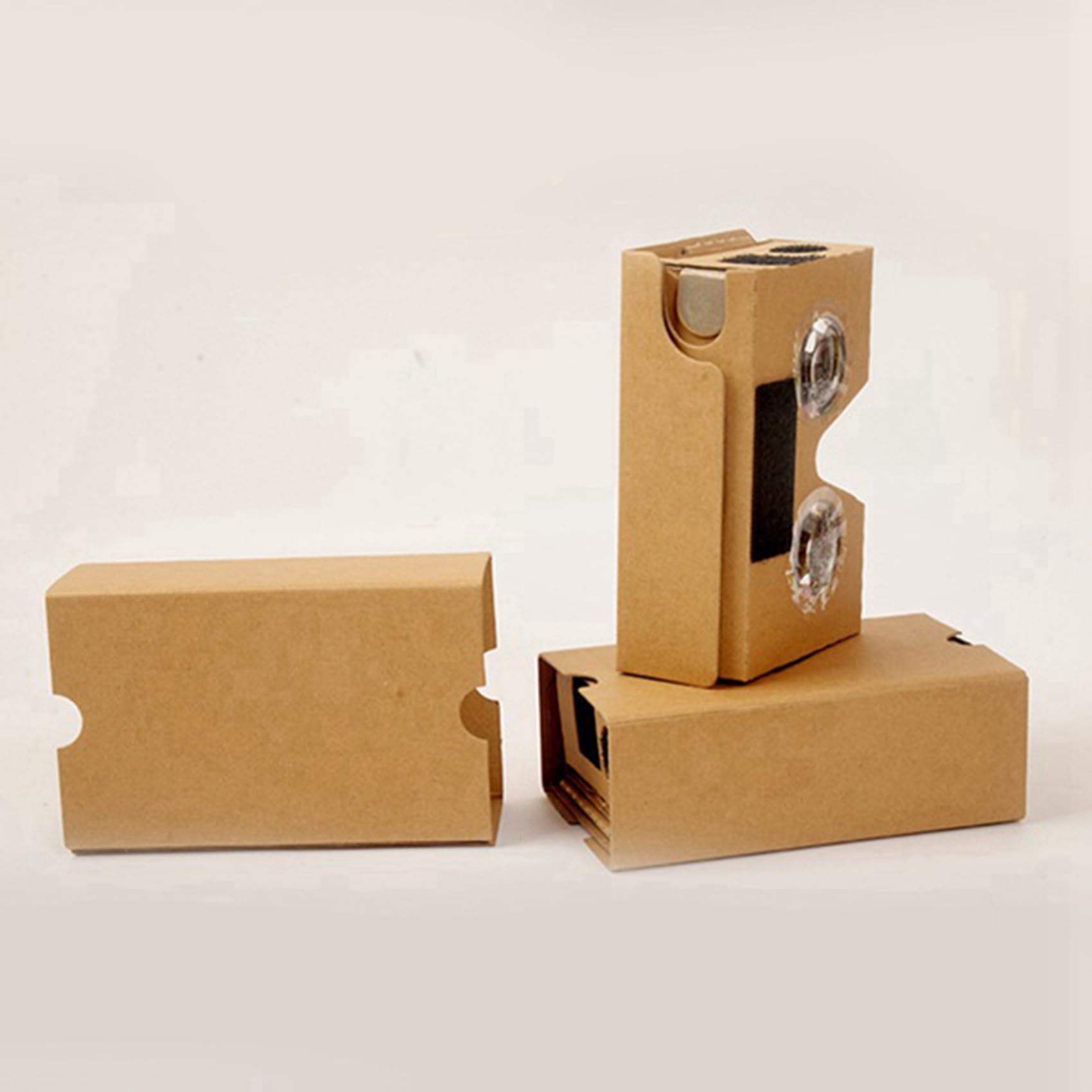 Occhiali 3D 12PZ per Cardboard V2 VR 4.5-6 Pollici Smartphone + Archetto