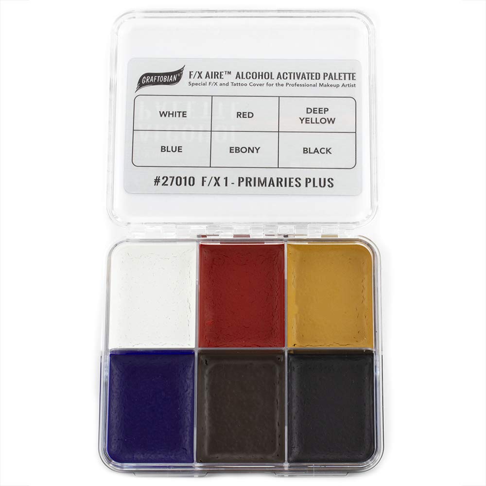 Graftobian Palette F/X à air activé à l'alcool - Maquillage Sfx (F/X 1 - Primaires Plus)
