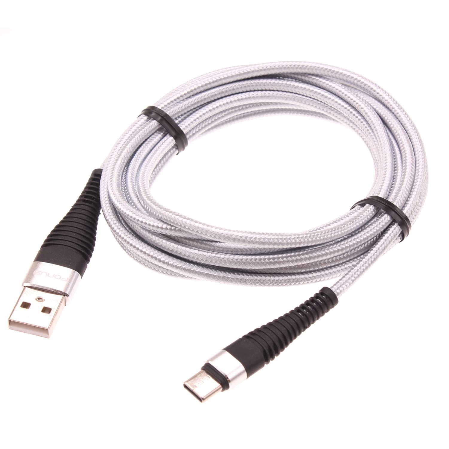 10ft USB-C Cable for Verve Connect, ZMax 11 - Long Charger Cord Type-C Power Wire Braided Compatible with Consumer Cellular Verve Connect, ZMax 11