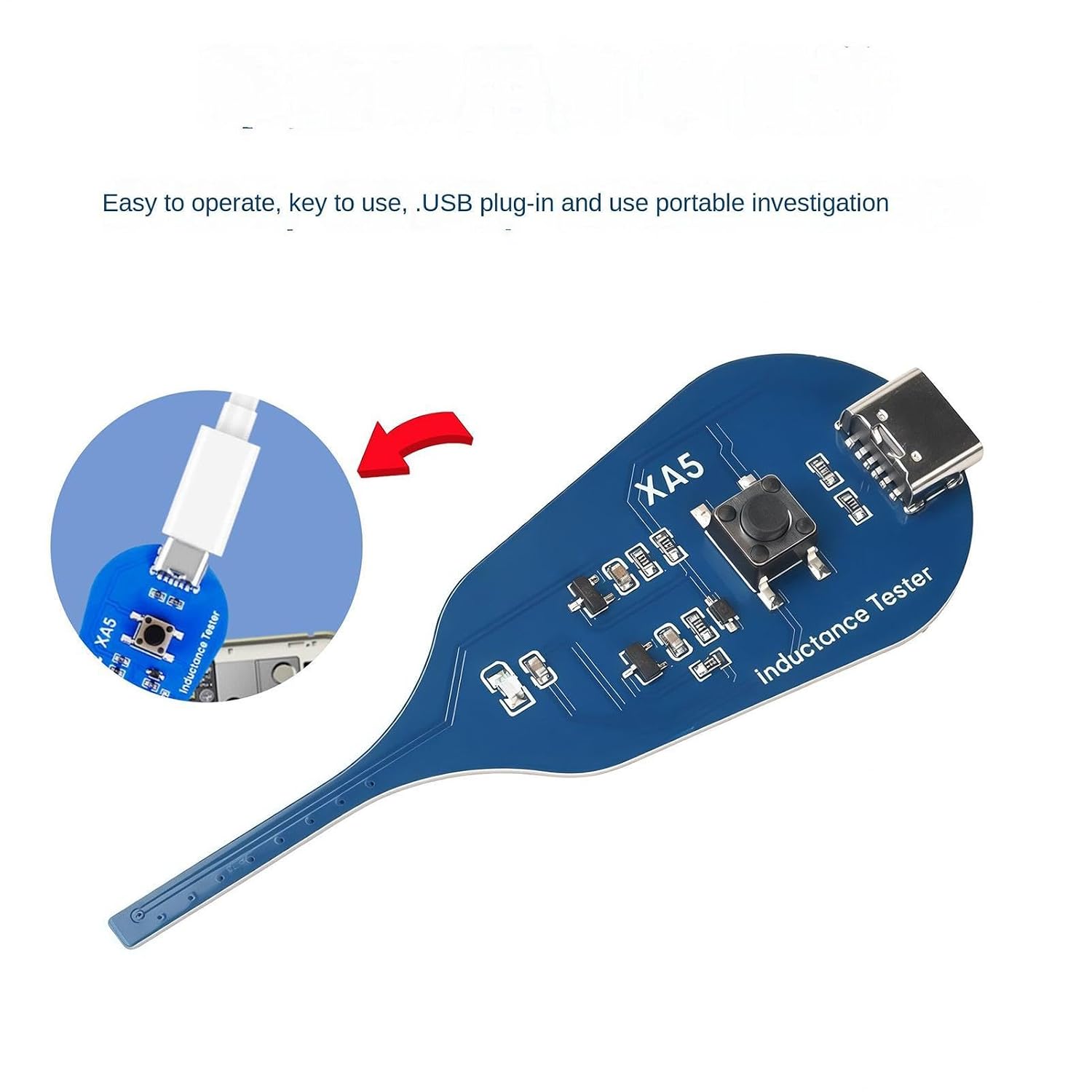 Tester Induttori Circuito, Rilevatore di Guasti Elettrici, Induttore per Circuiti Stampati per Computer, per Elettronica Auto Elettrica Officina Banco Casa Elettricista