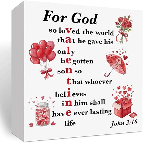 Miniatura 17 de Regalos del día de San Valentín para ella él, decoraciones retro del día de San Valentín, regalo para novio, novia, pincelada de corazón, caja de