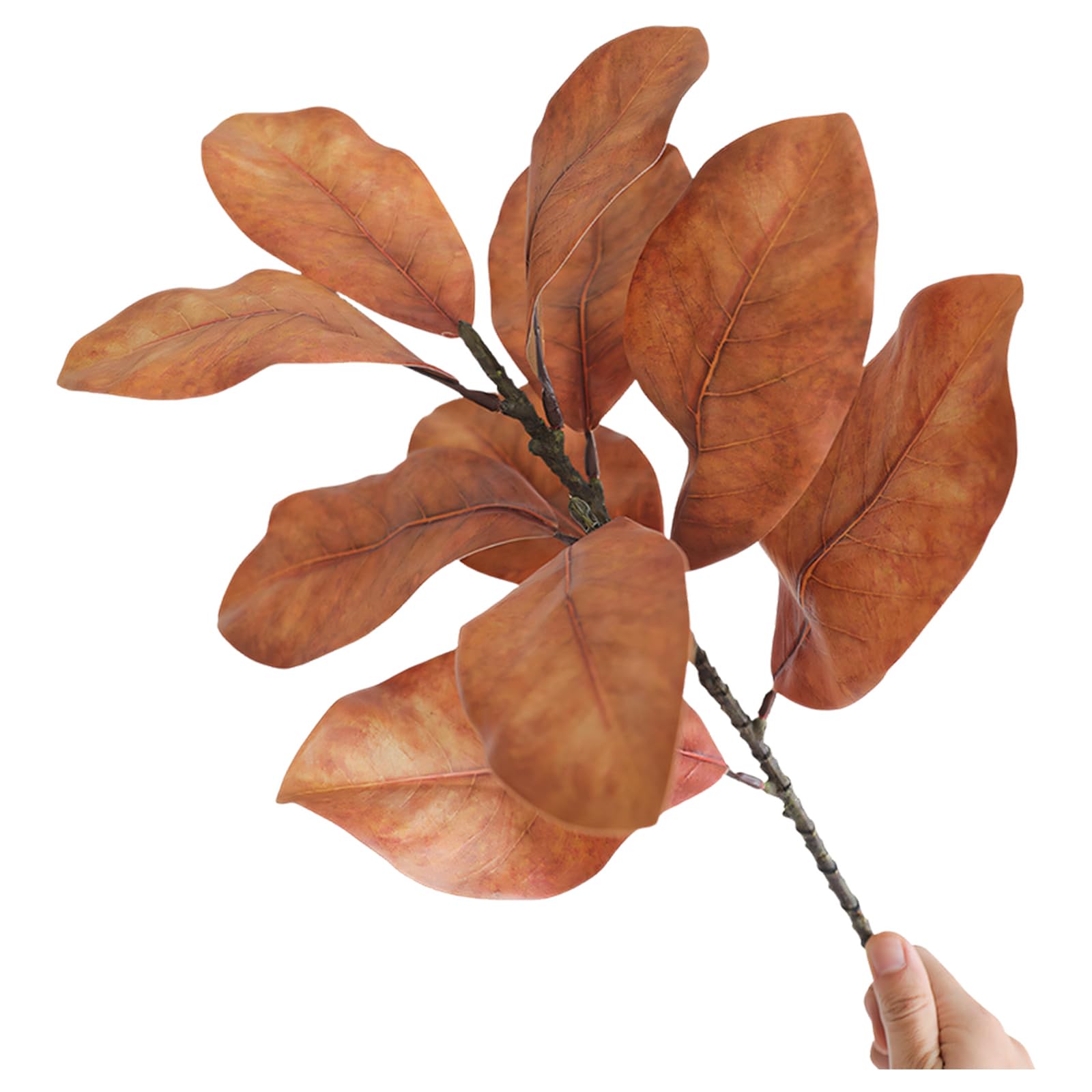 HDOYTXXM Realistic Simulation Magnolia Leaves Artificial Leaves Branch for Wedding Decoration Home Floral Arrangement Artificial Flower Boughs