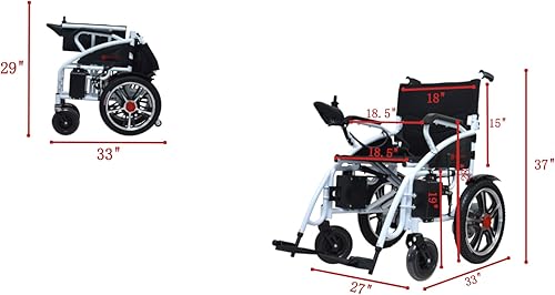 Miniatura 3 de Sillas de ruedas eléctricas United Mobility Hercules Lite 2022 - Silla de ruedas eléctrica para adultos