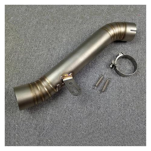 UMIXIRE Auspuffanlagen Für Aprilia RSV4 2009-2014 Motorrad-Auspuffschalldämpfer Aus Edelstahl Mittleres Verbindungsrohr Schalldämpfer