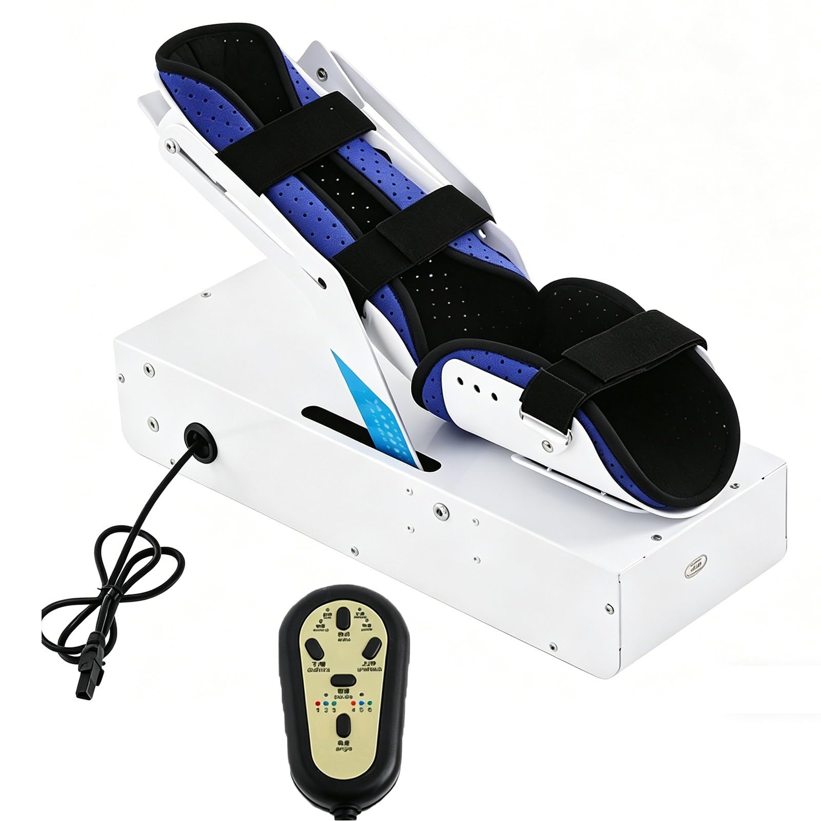 Macchinario elettrico per fisioterapia del gomito, Dispositivo di riabilitazione del braccio da 48W con telecomando e binario scorrevole, Strumento portatile per mobilità limitata