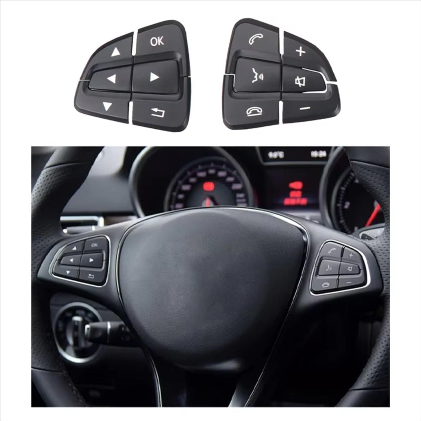 Pulsanti Volante Universali Auto Compatibile Con Benz Per Vito W447 2016 2017 2018 2019 2020 2021 Auto Volante Multifunzione Pulsanti Interruttore 0999050700