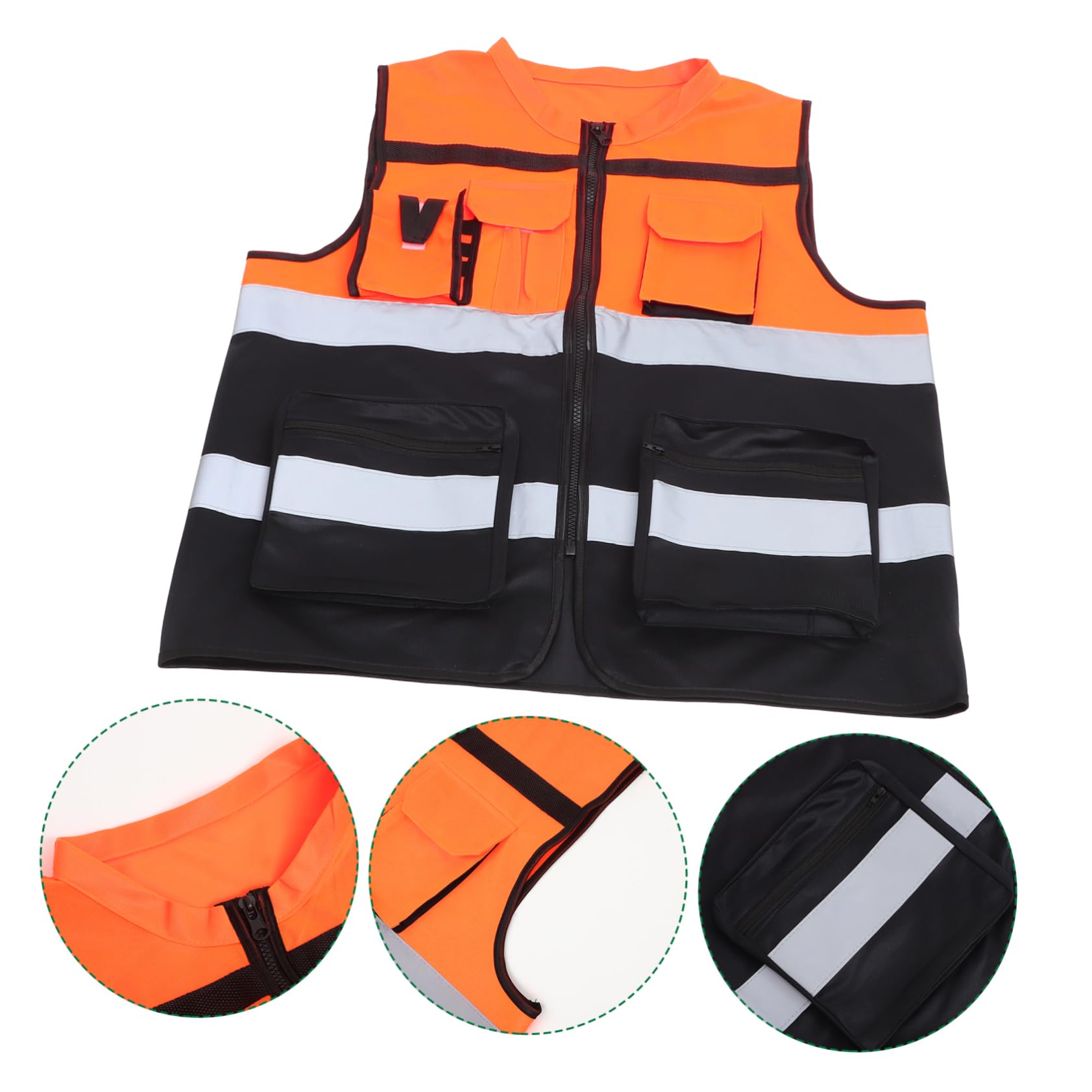 Chaleco Reflector Chaleco Reflectante De Alta Visibilidad Chaleco Amarillo Chalecos De Seguridad De Alta Visibilidad Ropa Alta Visibilidad Hombre Ciclo Azul Tela De Nailon