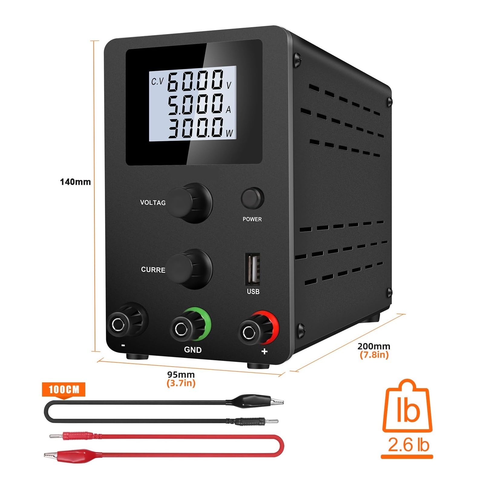 Zasilacz laboratoryjny z precyzyjnym 4-cyfrowym wyświetlaczem LED, 30 V, 10 A, 12 V, 24 V, stabilizator napięcia LCD, źródło przełączające, regulowany regulator do napraw w laboratoriach, pracach el