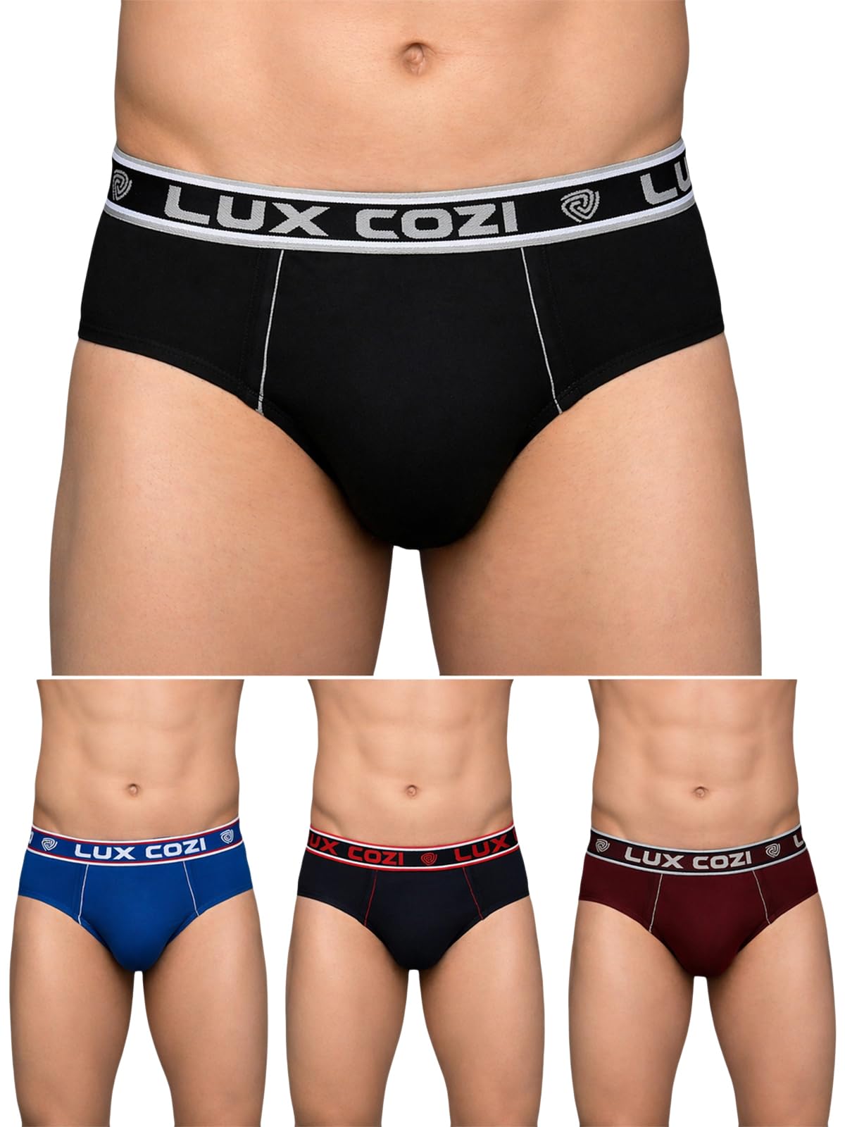 lux cozi Men's Cotton Brief (Pack of 4) (Color & Prints May Vary)-picture-24