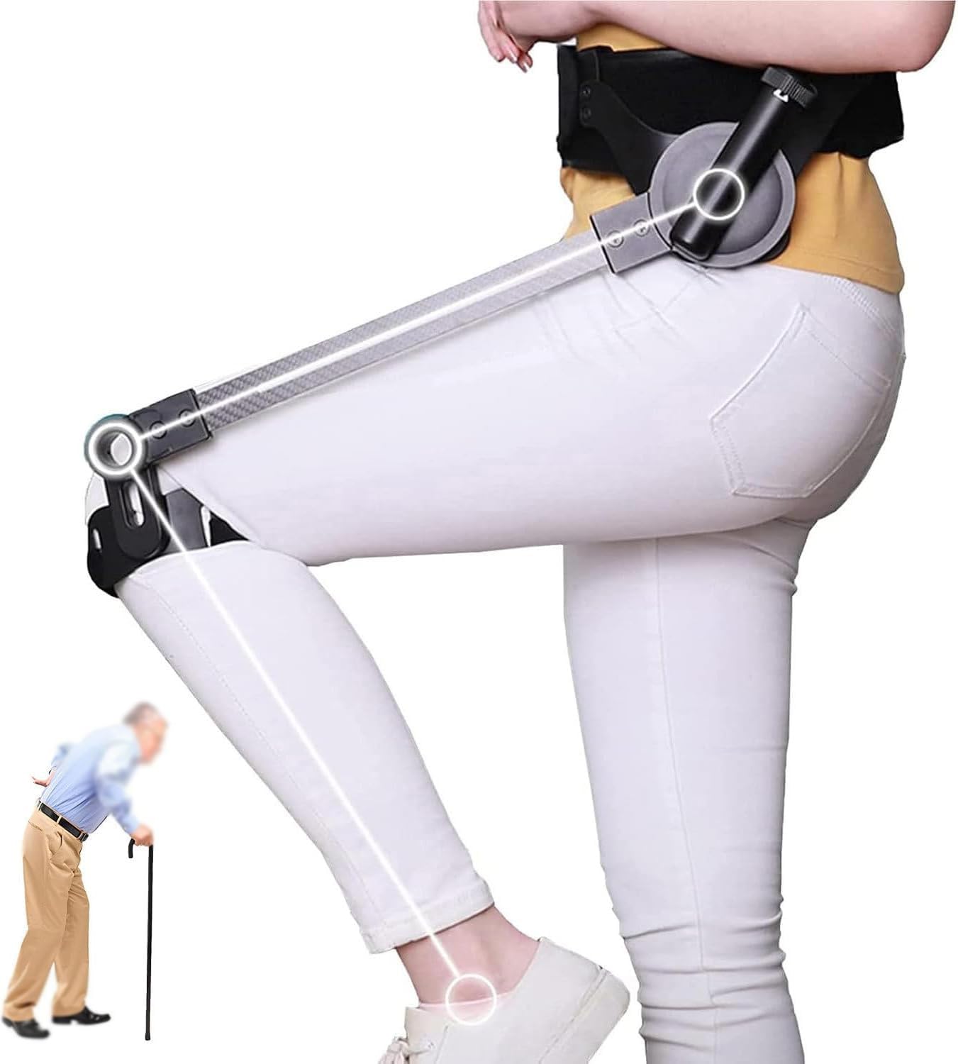 Ausili Per La Mobilità Durante La Camminata Ausili Per La Camminata Potente Con Corpo Bionico Adatti A Persone Con Mobilità Limitata E Per Escursioni A Lunga Distanza(Left leg,L)