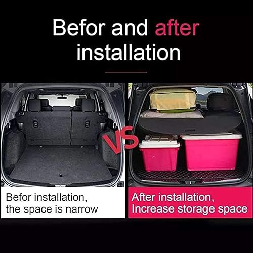 Miniatura 6 de Cubiertas de carga de automóvil para Toyota RAV4 2006 2007 2008 2009 2010 2011 2012 2013, cubierta de carga retráctil para automóvil, estante de
