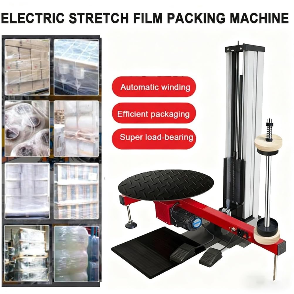 Elektryczny dozownik folii strech na stół, elektryczna maszyna do pakowania w folię stretch, dozownik folii spożywczej do rolki folii stretch do 70 cm