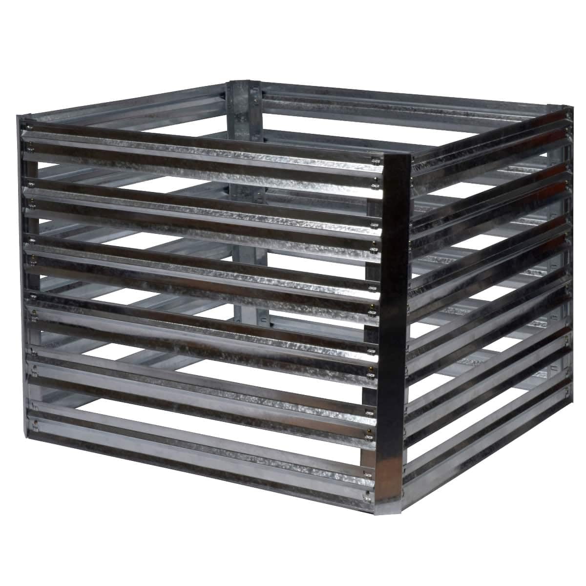 Dobar Quadratischer Metall-Komposter Muck | Bausatz mit 550 L Fassungsvermögen