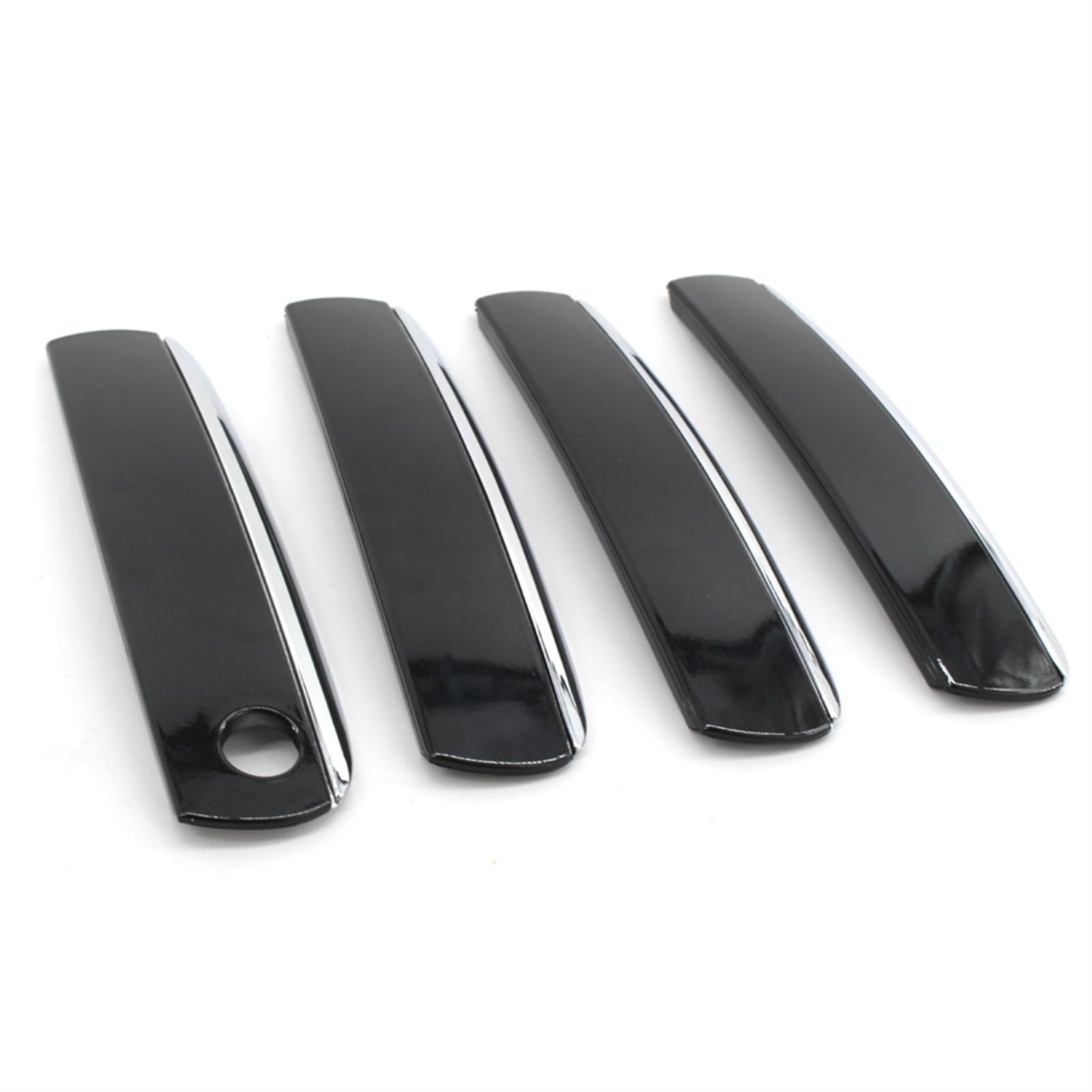 Poignées de porte extérieure pour A6 C6 2005-2011 coque de protection noire brillante voiture