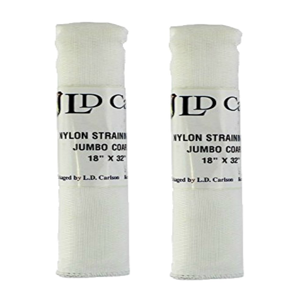 Home Brew OhioNylon Straining Bag, 18" x 32", Coarse Mesh 2 PACK White Does Not Apply