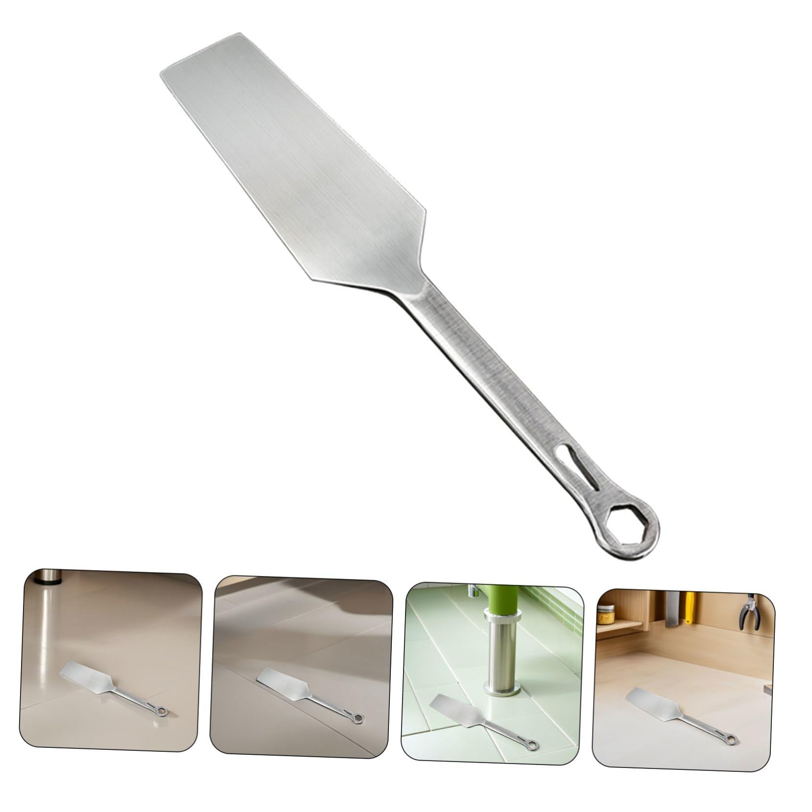 OSALADI Paleta De Albañilería De Acero Inoxidable Llana Para Azulejos Herramienta De Doble Cara Para Mortero Cemento Proyectos Artísticos Interiores y Exteriores