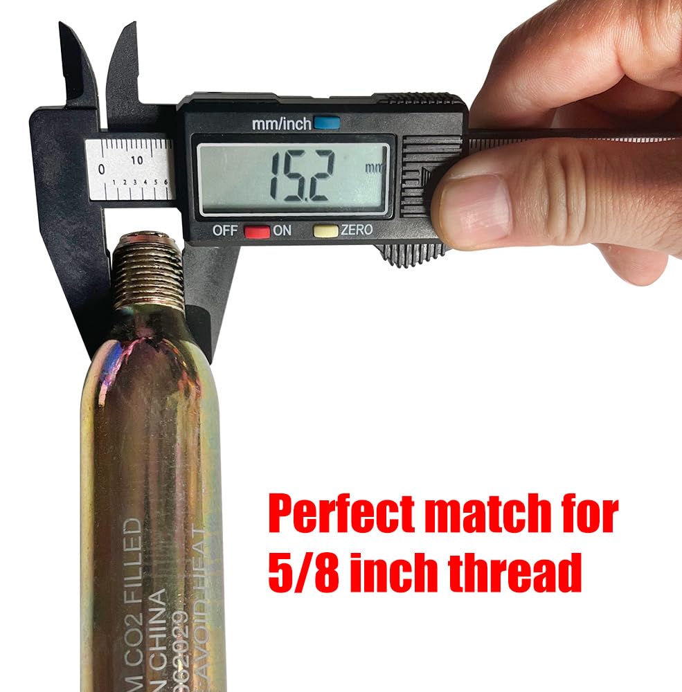 45g (60cc) Equestrian Motorcycle Safety Air Bag Inflatable Vest CO2 Kit Cartridge Cylinder 5/8-inch Thread Compatible with Hit-Air Helite