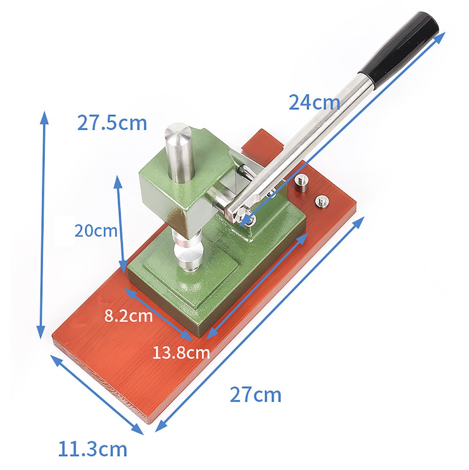 Set di pressa per orologi, chiudicassa posteriore, strumento di pressatura per orologiaio, regolabile in altezza, per chiudere coperchio e sostituzione batteria
