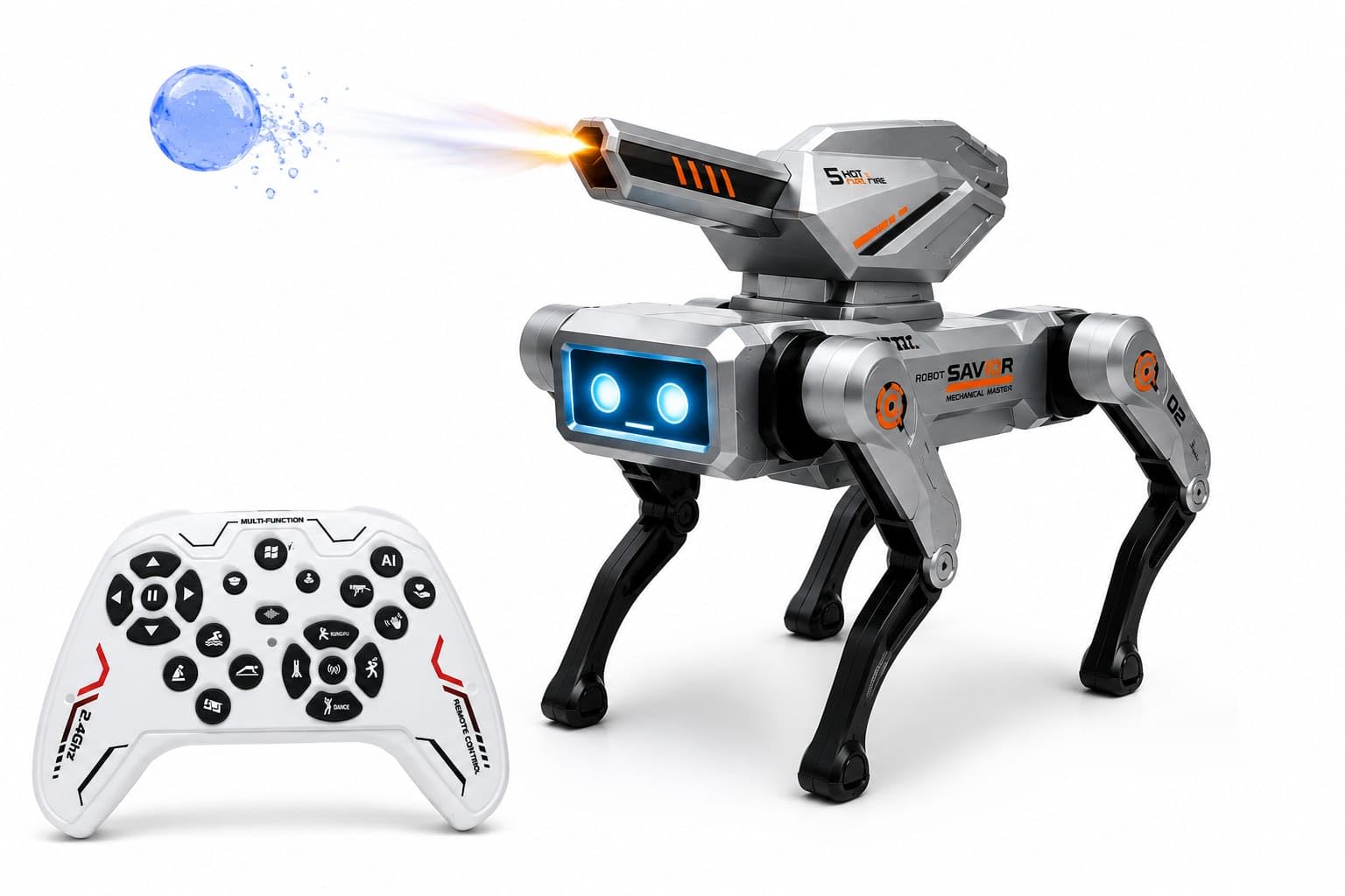 Advanced AI Robot Dog Toy for Kids | Smart Walking & Jumping RC Pet with LED Eyes, Voice Control, Tricks, Dance & Remote | Interactive Rechargeable Robo Dog for Boys & Girls-image-30