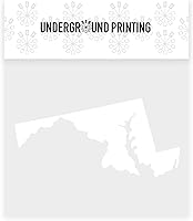 Vista 3 de Silueta del estado de Underground Printing - Calcomanía de vinilo de orgullo del estado de EE.UU.