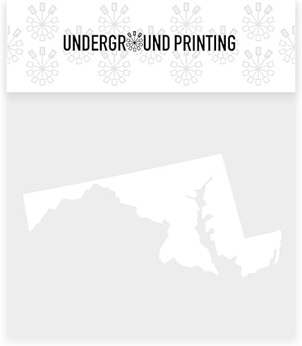 Miniatura 3 de Silueta del estado de Underground Printing - Calcomanía de vinilo de orgullo del estado de EE.UU.