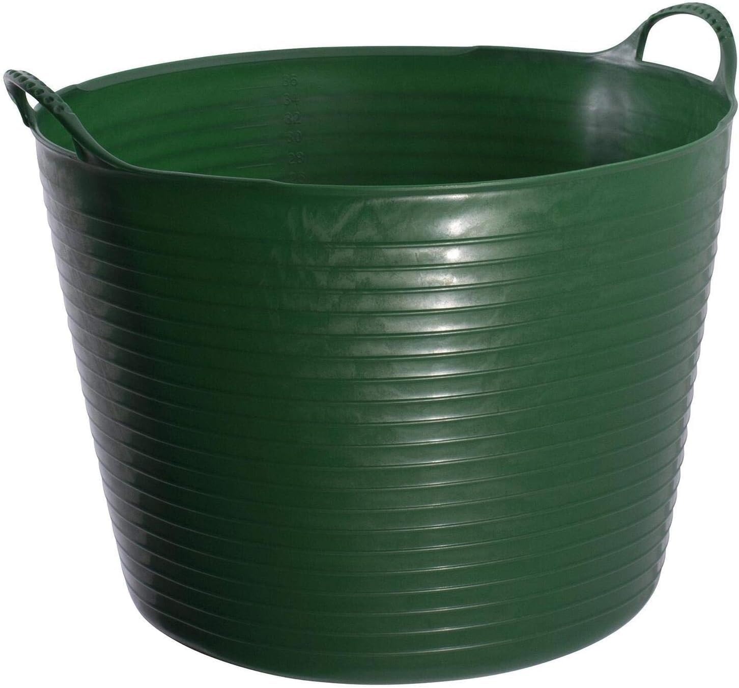 Red Gorilla Small Flexible Plastic Tub, Toy Storage, Laundry, Gardening & More, 38 Liter/9.9 Gallons, Green